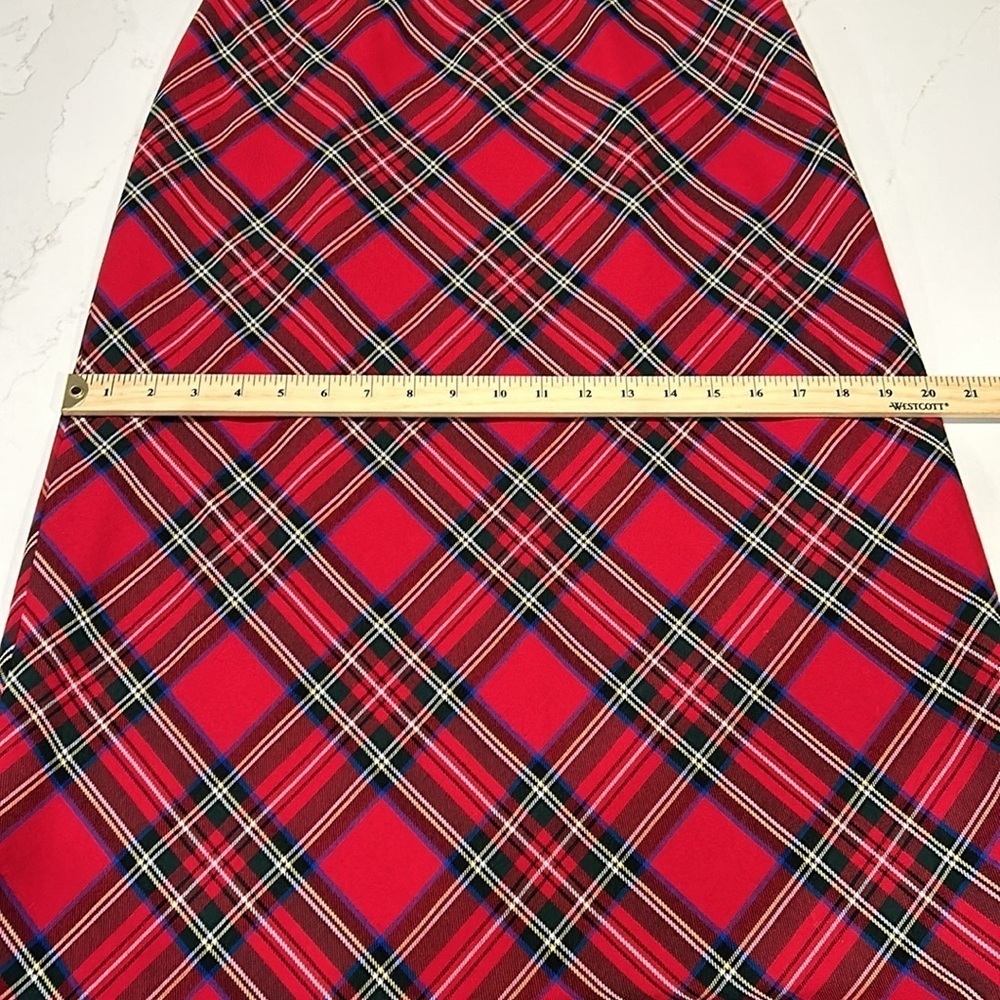 Casual Corner Annex Petite Plaid Midi Lined Skirt Size 6 - Picture 6 of 9